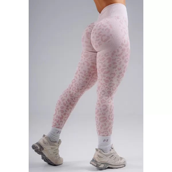  Kompressions-Push-up-Leggings mit Leopardenmuster NEBBIA PRIMAL 849 ROSA LEOPARD 