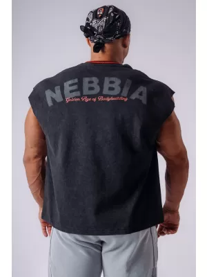 Tanktops für Herren NEBBIA OLYMPIA MUSCLE COVER 947 SCHWARZ