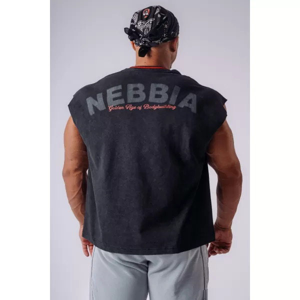  Tanktops für Herren NEBBIA OLYMPIA MUSCLE COVER 947 SCHWARZ 