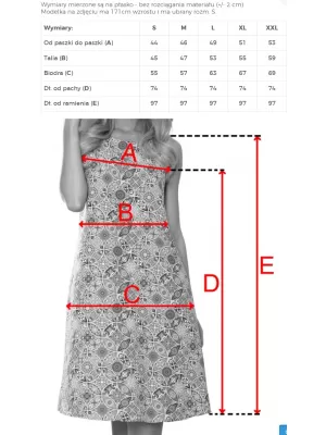 Kleid NUMOCO 296-15 BLAU MIT ZITRONE