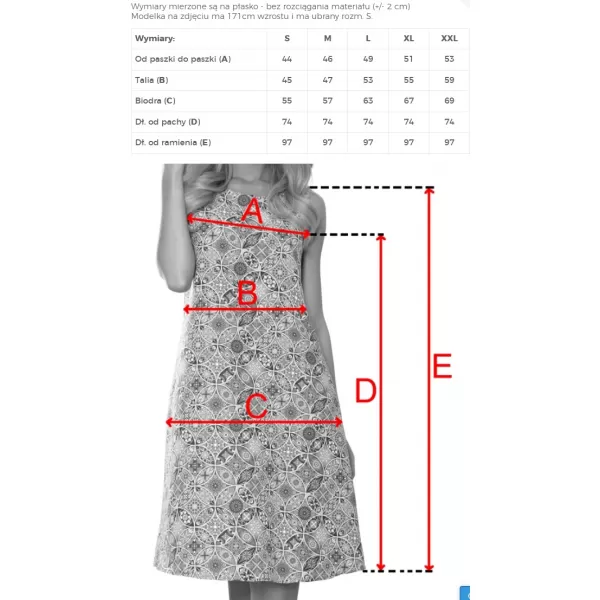  Kleid NUMOCO 296-15 BLAU MIT ZITRONE 