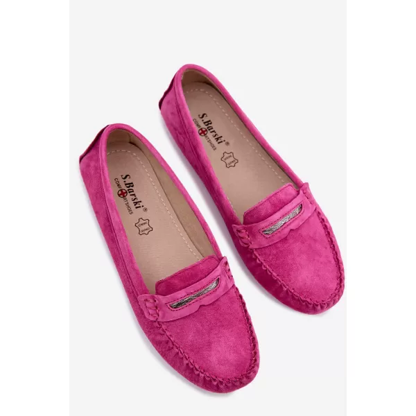  Damenmokassins S.BARSKI LR61-7029 FUCHSIE 