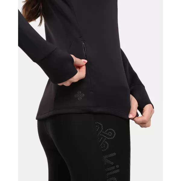  Fleece-Sweatshirt für Damen KILPI LAJEN-W 1L0205KI SCHWARZ 