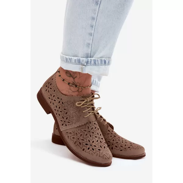  Damen-Stiefeletten ZAZOO 4156/HOGL BEIGE 