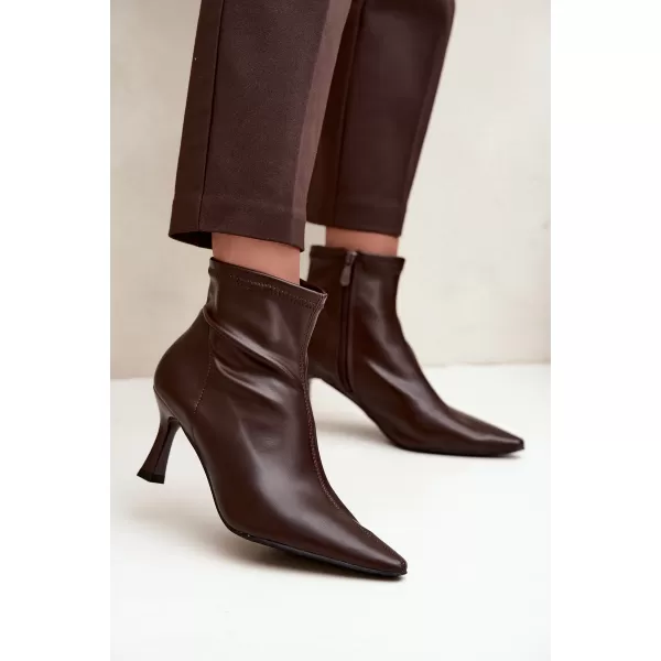  Damen-Stiefeletten BOTO 7107 SCHOKOLADE 