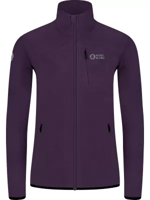 Leichtes Fleece-Sweatshirt für Damen NORDBLANC MAPLE NBSFL8374 DUNKELVIOLETT