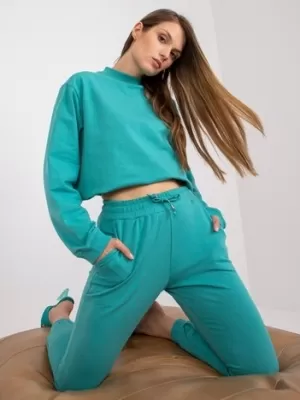 Damen-Jogginghose BASIC FEEL GOOD AP-DR-A-003 TÜRKIS