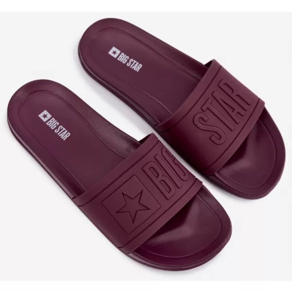  Damenhausschuhe BIG STAR SHOES UU274070 WEIN 