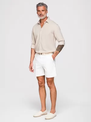 Herrenhemd OMBRE OM-SHCS-0190 BEIGE