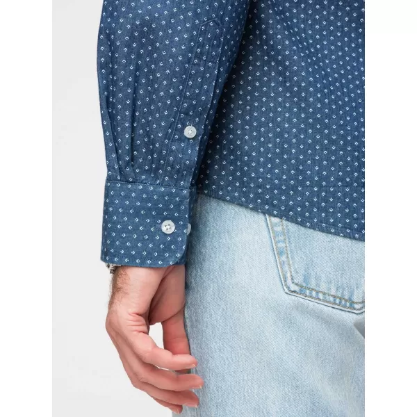  Herrenhemd OMBRE K702 BLAU 