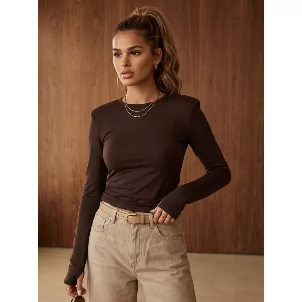  Damen-T-Shirt DSTREET RY2939 BRAUN 