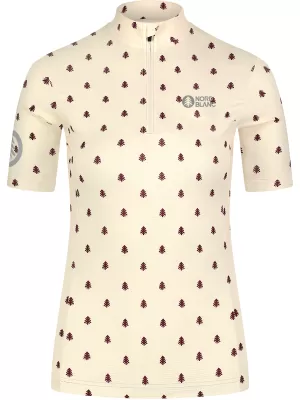 Damen-Radtrikot NORDBLANC TREES NBSLF8085 BEIGE
