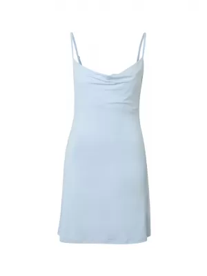 Kleid URBAN CLASSICS TB8182 BLAU EINFRIEREN