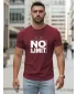 Herren-T-Shirt DSTREET NX0129R-BU BURGUND