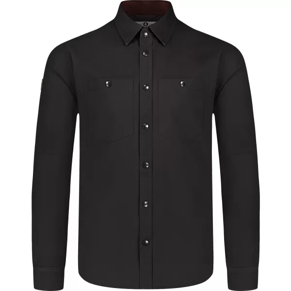 Herren-Flanellhemd NORDBLANC HAZE NBSSM8370 DUNKELGRAU 