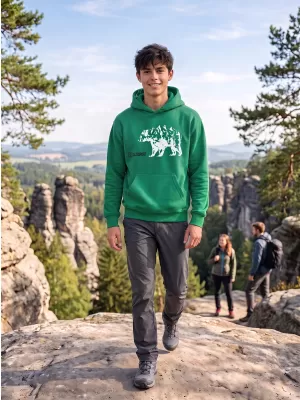 Kinder-Sweatshirt ALTISPORT ALM193422 MITTELGRÜN