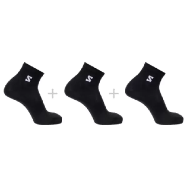  Socken SALOMON EVERYDAY LITE QUARTER 3-PACK LC2911700 SCHWARZ 