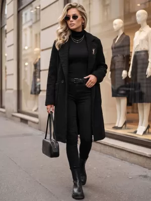 Damenmantel DSTREET NY0782 SCHWARZ