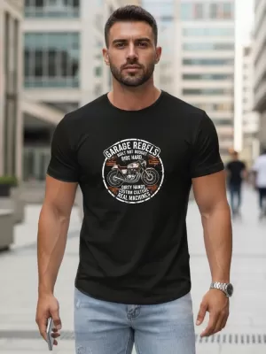 Herren-T-Shirt DSTREET NX5007R-BK SCHWARZ
