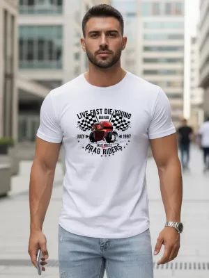 Herren-T-Shirt DSTREET NX5087R-WH WEIß