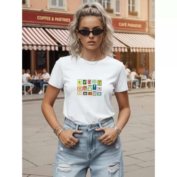  Damen-T-Shirt DSTREET NX8022RY-WH WEIß 