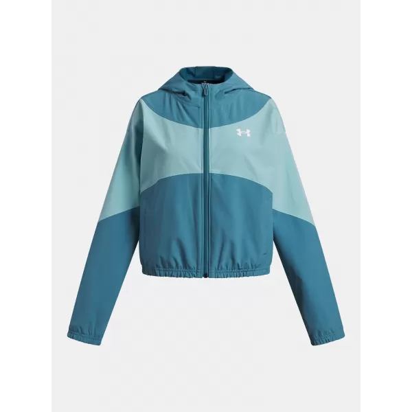  Mädchenjacke UNDER ARMOUR UA RIVAL WOVEN HD JACKET 6004181-466 BLAU 