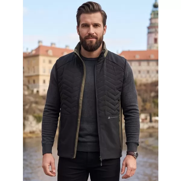  Leichte Herrenweste ALPINE PRO BERF 3 SCHWARZ 