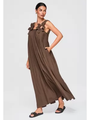 Kleid OMBRE OW-DLR-E0014 BRAUN