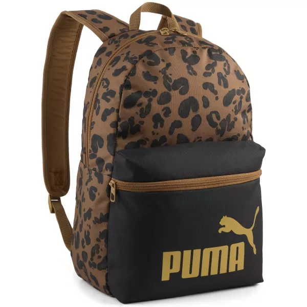  Rucksack PUMA PHASE AOP BACKPACK 09116916 PUMA BLACK/KONA BROWN/LEOPARD AOP 