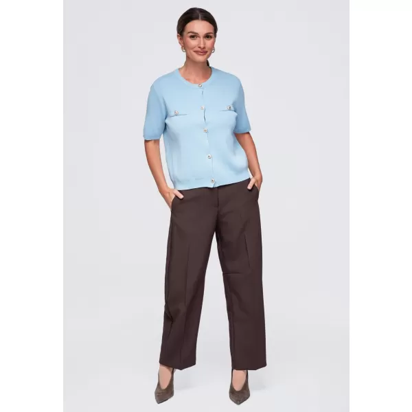  Damenbluse OMBRE OW-TS-E0084 BLAU 