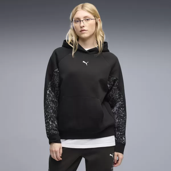  Damen-Sweatshirt PUMA SPORT ANIMAL STANDARD HOODIE FL 69400701 PUMA SCHWARZ 