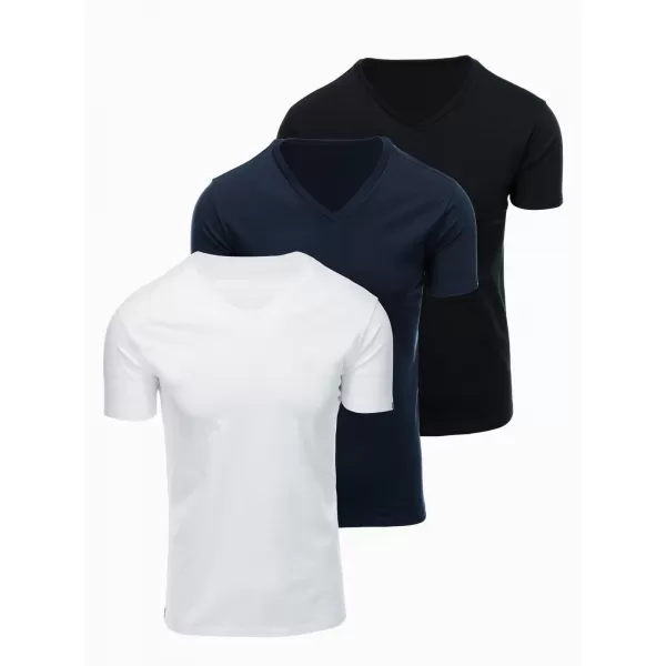  Herren-T-Shirt OMBRE OM-TSBS-0281 SCHWARZ/WEIß/BLAU 