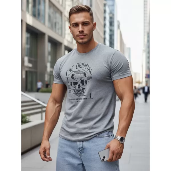  Herren-T-Shirt DSTREET RX5380 HELLGRAU 