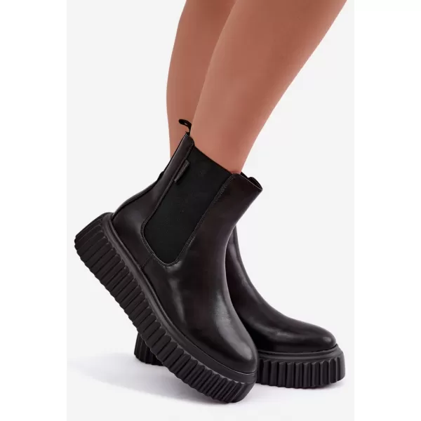  Damen-Stiefeletten BIG STAR SHOES UU274334 SCHWARZ 