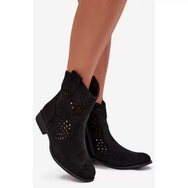  Damen-Stiefeletten BOTO DA167P SCHWARZ 