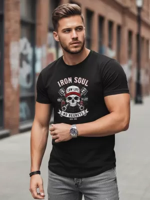 Herren-T-Shirt DSTREET NX0142R-BK SCHWARZ