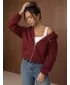 Damen-Sweatshirt DSTREET BY1579 BURGUND