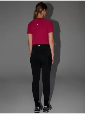 Leggings für Damen 4F WAW25TFTIF373 TIEFSCHWARZ
