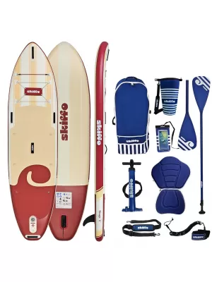 Paddle-Board SKIFFO RIVAGE LAVA ROT/WEIß