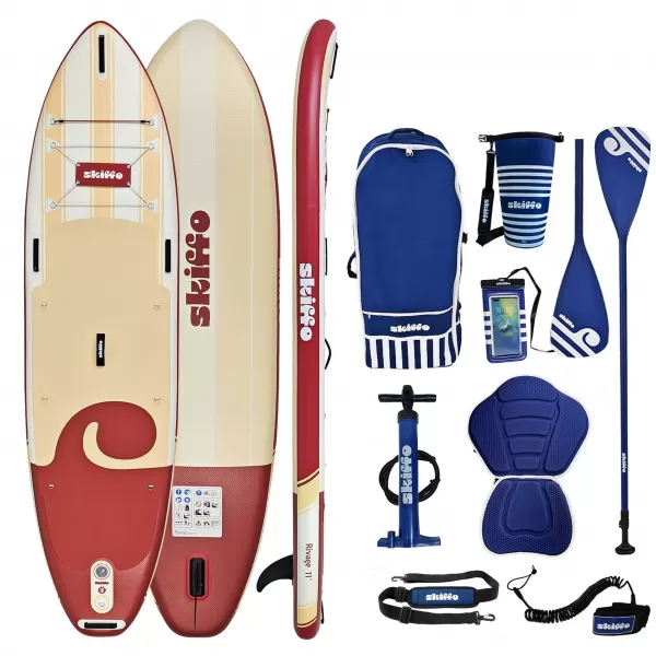  Paddle-Board SKIFFO RIVAGE LAVA ROT/WEIß 