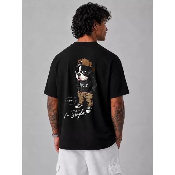  Herren-T-Shirt DSTREET NX4007R-BK-O SCHWARZ 
