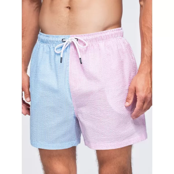  Herrenshorts OMBRE OM-SRSS-0215 BLAU UND ROSA 