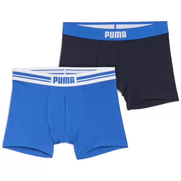  Herren-Boxershorts PUMA MEN EVERYDAY PLACED LOGO BOXER 2P 93847603 BLAUE KOMBINATION 