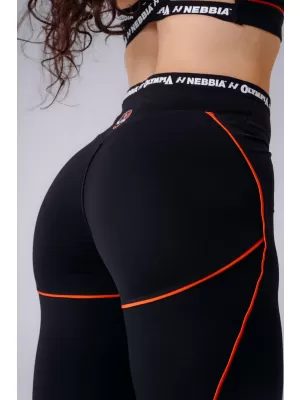 Leggings für Damen NEBBIA OLYMPIA HIGH-WAIST 935 SCHWARZ
