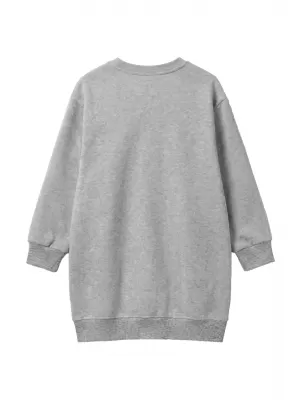 Sweatshirt-Kleid für Mädchen URBAN CLASSICS UCK8565-03061 GRAU MELIERT