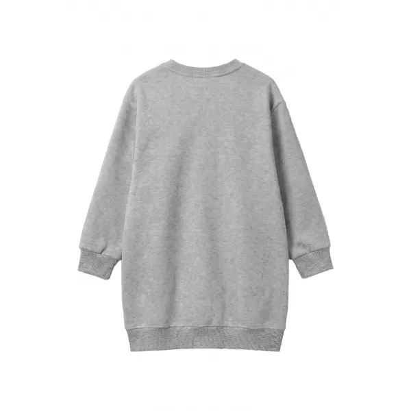  Sweatshirt-Kleid für Mädchen URBAN CLASSICS UCK8565-03061 GRAU MELIERT 