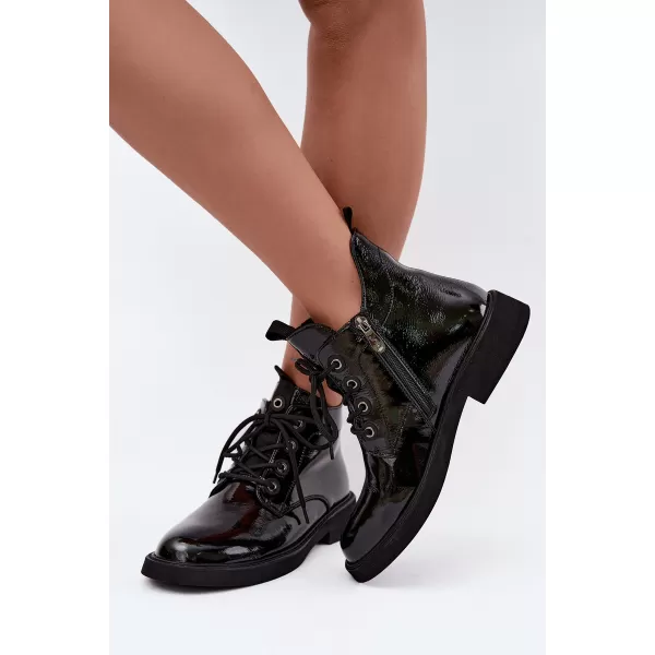  Damen-Stiefeletten D&A CR62-3338 SCHWARZ 
