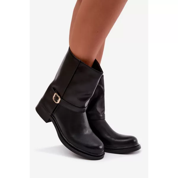  Damen-Stiefeletten BOTO 5859 SCHWARZ 