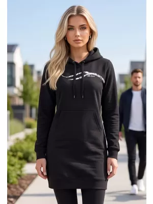 Erweitertes Damen-Sweatshirt ALTISPORT ALW001419 SCHWARZ UND WEIß