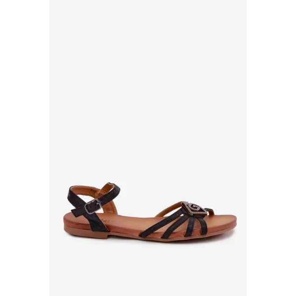  Damensandalen S.BARSKI KV61-6056 SCHWARZ 